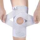 NEENCA Knee Brace for Knee Pain, Compression Knee Support with Air Mesh Fabric, Adjustable Knee Wrap with Side Stabilizers, Ultra-Soft Bandage for Sports, Running, Meniscus Tear, ACL, Arthritis Relief (Large, White)