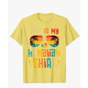 This Is My Hawaiian Shirt Tropical Luau Costume Party Hawaii T-Shirt, Small