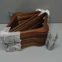 Wooden Hangers - 30 Pack - Clothes Hanger for Daily Used,Heavy Duty Wood Hangers with Precisely Cut Notches,Coat Hanger for Closet, Clothes Hangers for Shirt Suit Dress (Walnut)