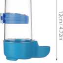 TEHAUX Parrot Drinker Automatic Water Feeder 3-Pack Bird Cage Water Dispenser Bowl Easy Installation 4.72X1.77X1.77 Inch for Parakeet and Small Birds