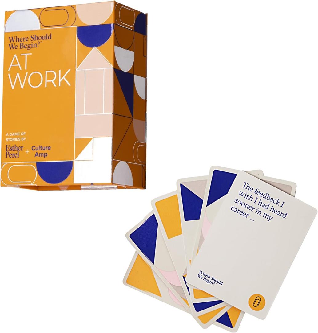 ESTHER PEREL Where Should We Begin? at Work  Conversation Cards for Teams Culture Amp  Office Games & Team Building Games for Work  100 Talking Point Cards to Build Trust & Connection