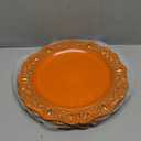 Spsyrine Orange Charger plates, 13 Inch Set of 6 Chargers for Dinner Plates, Serve ware Plate for Wedding Bulk, Parties, Christmas, Holiday Table Setting, F8O