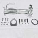 Exhaust Front Flex Pipe Direct Fit Compatible with Honda Accord 2008 2009 2010 2011 2012 2.4L, Compatible with Acura TSX 2.4L 2009 2010 2011 2012 2013 2014