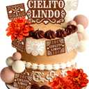 Cielito Lindo Cake Decorations Cielito Lindo Party Decorations Brown Mexican Cake Topper Barro Themed Baby Shower Cinco de Mayo Fiesta Party Supplies