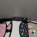 COOLBEBE Kids Travel Tray for Toddler Car Seat, 2PCS Travel Tray for Airplane, Toddler Car Seat Lap Tray, Carseat Table Tray for Kids Travel Activities(Dinosaur & Pink Unicorn)