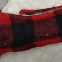 Malier Winter Coat for Dogs - Classic Plaid Fleece Cold Weather Jacket With Pocket, Windproof Warm Vest Clothes for Dogs (Red, Medium)