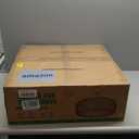 20" Rattan Boho Caged Ceiling Fan with Lights Remote Control, Rattan Enclosed Fandelier Ceiling Fans with Lights Low Profile Chandelier Ceiling Fan for Bedroom,Nursery, Living Room, Dining Room (Retro white)