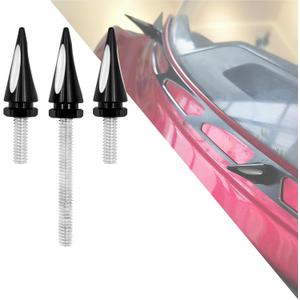 HDBUBALUS Motorcycle Fairing Bolts Windshield Trim Screw Bolt Windshield Spike Bolts Fit for Harley Touring Electra Glide Street Glide Trike 2014-UP Black