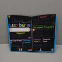 First Last Day of School Chalkboard Signs for Kids, 13" x 11" Double Sided Back to School Board for Boys & Girls First Last Day of Kindergarten Preschool Decorations Supplies, Photo Props