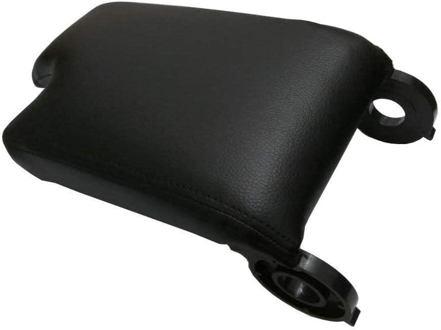 Black Leather Synthetic Armrest Center Console Armrest Lid Cover for E46 1999-2004