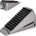 2 x Adjustable Loaded Large Door Stoppers, Heavy Duty Wedge Door Stoppers, Made with an Upgraded Non-Slip Material, Rotatable Adjustable, Suitable for Door Gaps Ranging from 0 to 2.8 inches in Height