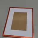Heavy-Duty Zinc Alloy Photo Frames with Acid Free Mat for Wave Design Silver Picture Frame for Desktop and Wall Hanging 8x10