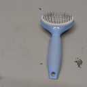 Cat Hair Brush,Cats Brushes for Shedding,Soft Silicone Self Cleaning Brush for Short and Long Haired Cats for Grooming and Shedding (Blue)