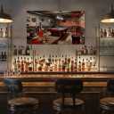 Fochorlo Man Cave Wall Decor Western Wall Art Billiards Painting for Bar Man Room 20"X36"