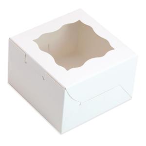 30pcs mini cookie boxes - 4x4x2.5 Inches white dessert boxes with stickers and jute twine, perfect for small cookie boxes and dessert packaging