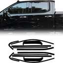 Side Window Trim Chrome Delete Blackout Overlay Kit Pre-Cut Vinyl Compatible for GMC Sierra 2019-2023