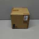 Modern Amber Glass Pendant Light, 6"x11.5" Floral Bell-Shaped Hanging Light with Wood Handle & Brass Cap, 15"-72" Adjustable Line, E26 Socket  Golden Amber Morning Glory