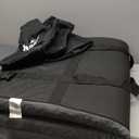 Hazli Matrix AirCell Memory Foam Camping Mattress Pad - CertiPUR-US Roll Up Mattress for Adults - Portable Foam Sleeping Mats for Camping - Camp Cot Sleeping Pad - Floor Sleep Mat Bed Roll for Car RV (Cot: 72 X 26 X 3, Dark Gray)