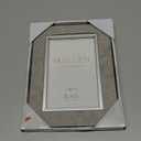 Malden International Designs 4x6 Gray Suede Picture Frame Quality PS Moulding Silver