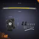 Nilight Curved LED Light Bar 42 Inch 165 W Flood Spot Combo Beam 16500LM P8/5W Chips Offroad Driving Single Row Slim Lights IP68 for UTV Truck RZR SUV ATV Boat