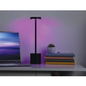 new!Merkury Innovations 10.5in Flat Top Outdoor Touch Table Lamp