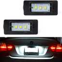 Gempro 2Pcs LED License Plate Light Lamp Assembly for BMW 1 3 5 Series E82 E88 E90 E91 E92 E93 E39 E60 E61 X1 X3 X5 X6, Powered by 3SMD Xenon White Error Free LED lights