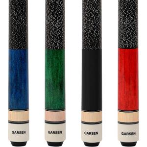 GARSEN Pool Cue Stick 58 inch 18 oz 19 oz 20 oz 21 oz Billiard House Bar Pool Stick (Set of 4 colors)