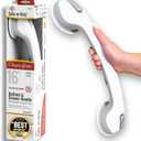 Safe-er-Grip Changing Lifestyles Suction Cup Grab Bars For Bathtubs & Showers; Safety Bathroom Assist Handle, White & Grey, 16 Inches (16 Inch (Pack of 1))