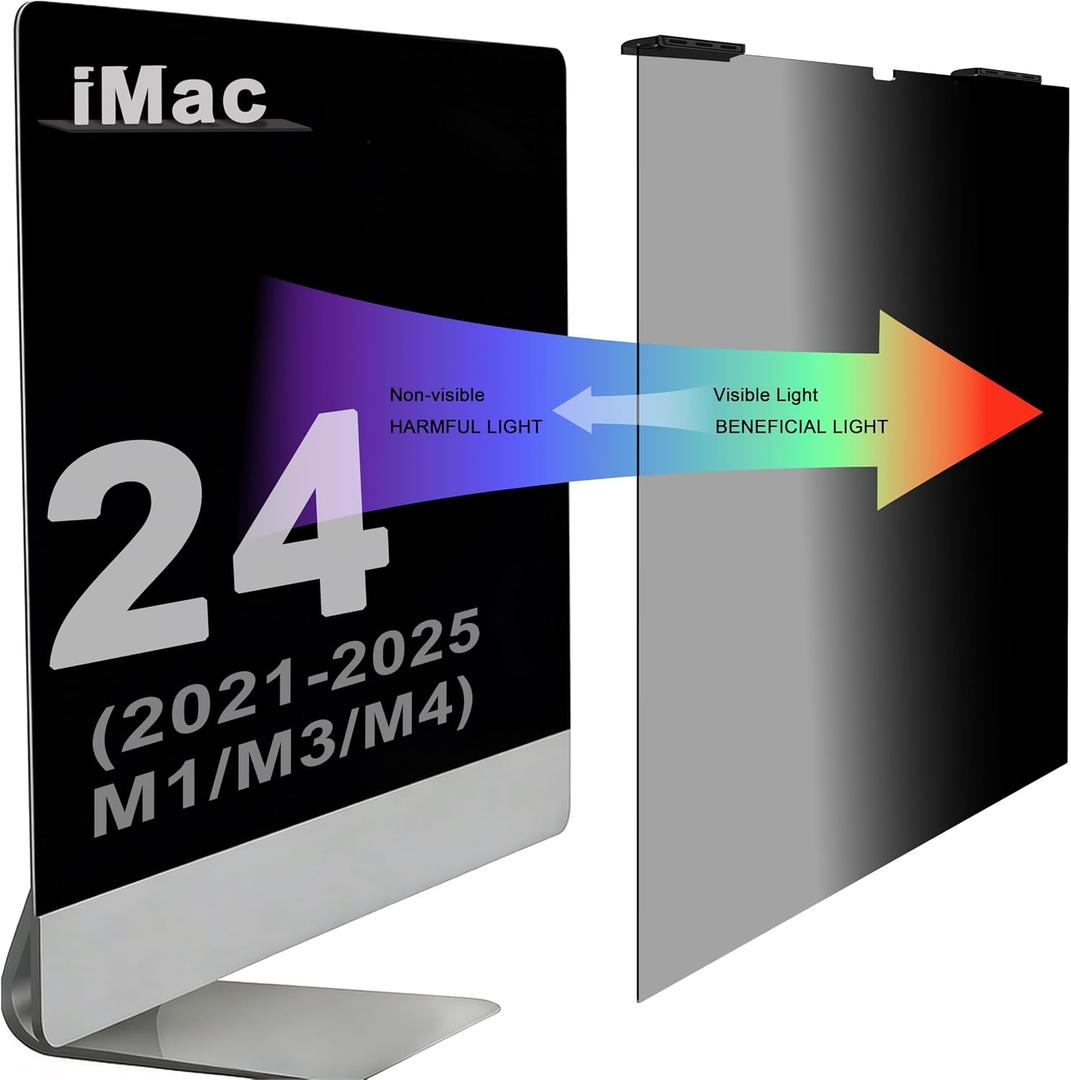 iMac 24" Screen Protector, Hanging Anti Spy Privacy Shield