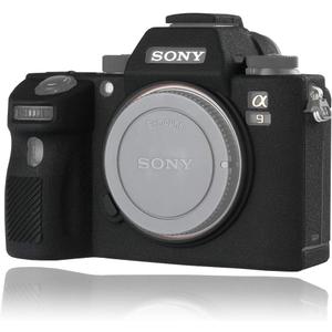 Easy Hood Camera Case for Sony A9 ILCE-9, Texture Surface, Anti-Scratch Soft Silicone Rubber Housing Case Shell Protective Cover (Black)