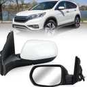 Driver Side Mirror Compatible with 2012 2013 2014 2015 2016 Honda CRV Non-Heated Manual Folding Rear View Mirror White 3 Pins (Only fit for US Version)