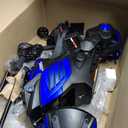 Kids Ride On Motorcycle, 6V Battery Powered Electric Motorcycle, w/Treaded Tires, Horn, Working Headlight, Music, Training Wheels, Stable Ride On Toys for Kids Toddler Boys Girls 3-6, Blue