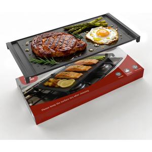 Stove Top Griddle Replacement for GE Gas Range Appliance, Premium Aluminum
19.5x9 Inch Non-Stick Coated Stovetop Griddles Cooktop Plate,Compatible with GE Gas Cooktop Flat Plate WB31X24738 WB31X49806