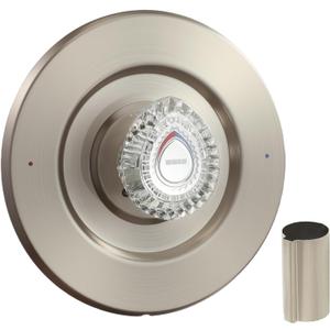 Satin Nickel Shower Trim Kit, Compatible with Moen T470 31661SN Chateau Series Shower Trim Kit and Tub/Shower Trim, for Moen 1225 Trim Kit, Includes Escutcheon, Tubes, Shower handle and Screws