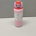 Owala FreeSip Insulated Stainless Steel Water Bottle with Straw for Sports and Travel, BPA-Free Sports Water Bottle, 32 oz, Pink, Angel Food Cake