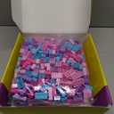 Building Bricks Set,Classic Colors Building Blocks Toys, Compatible with All Major Brands, Birthday Gift for Kids (Pink-Purple 1000PCS)
