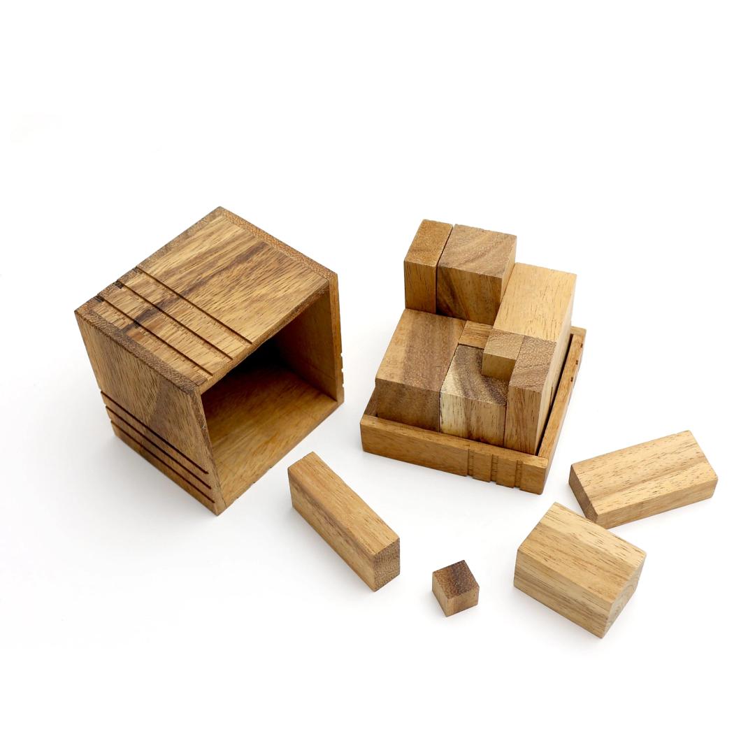 17 PCS WOODEN BLOCK PUZZLES