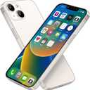 Dummy Fake Phone Model, Looks Like The Real Phone Compatible with Phone 14, for Cell Phone Store Display or Send a Toy Phone 14 for Kids (White Rainbow-Front)