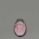 Badge Reels Retractable，Double Sided Color Print Pattern Badge Holders，with Keychain, Clip and Key Ring，Durable Nylon Rope，Pink Marble