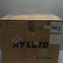 Ayleid Retractable Garden Hose Reel,1/2 in x 130 ft Wall Mounted Hose Reel, with 9- Function Sprayer Nozzle, Any Length Lock/Slow Return System/Wall Mounted/180Swivel Bracket (Grey)