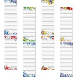 Eaasty 8 Pack Bible Verse Sticky Notes Christian Side Notes Scripture Reading Religious Quotes Inspirational Adhesive Sticky Notepads for Office Supplies Gifts 7.9 x 3in (White,Flower)