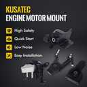 KUSATEC 4PCS Engine Motor Mount and Transmission Mount Set Compatible with 2003 2004 2005 2006 2007 2008 Pontiac Vibe; Toyota Corolla Matrix, Replacement for A4218 A62063 A4221 A4230