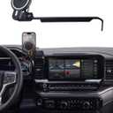 PZK Car Phone Holder for Chevy Silverado 1500/GMC Sierra 1500 2022 2023 2024 2025 2026 Accessories 13.4-Inch Screen Magnetic 15W Fast Wireless Charger Car Phone Mount with 360 Rotating Extension Rod
