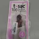 T-Sac Tea Filter Bags, Disposable Tea Infuser, Number 4-Size, 6 to 12-Cup Capacity, 100 Count