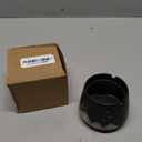 Kraledge Ceramic Outdoor Ashtray with Lid, Windproof, Black, Rustic Style, 2 Inches Diameter x 2 Inches Height