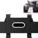 3-in-1 Car Backseat Organizer with Cup Holder, Tissue Box, Trash Bin & Hooks, Car Organizers and Storage Box Behind Seat, for Hold Phones, Snacks, Drinks, and Handbags (Black)