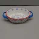 Casserole Dish, 7.7"x6.2" Ceramic Baking Dish, Lasagna Pan Deep for Oven, 28oz Baking Pan with Handles, Oven Safe and Durable Bakeware for Lasagna, Home Decor Gifts, Idyllic (Green Grass)