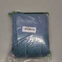 Stall Waffle Shower Curtain Moonlight Blue Cotton Fabric Texture Heavyweight Shower Curtains for Narrow Bathroom,Washable,48Wx72L