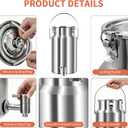 304 Stainless Steel Water Dispenser with Faucet, Thickened Milk Can with Handle, Sealing Ring and Instruction Manual, 10L Stainless Steel Water Jug for Milk, Water, Tea, Juice and Beverage Storage