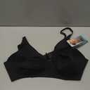 Vanity Fair Women's Full Coverage Beauty Back Smoothing Bra, 4-Way Stretch Fabric, Lightly Lined Cups up to DD (Black)
